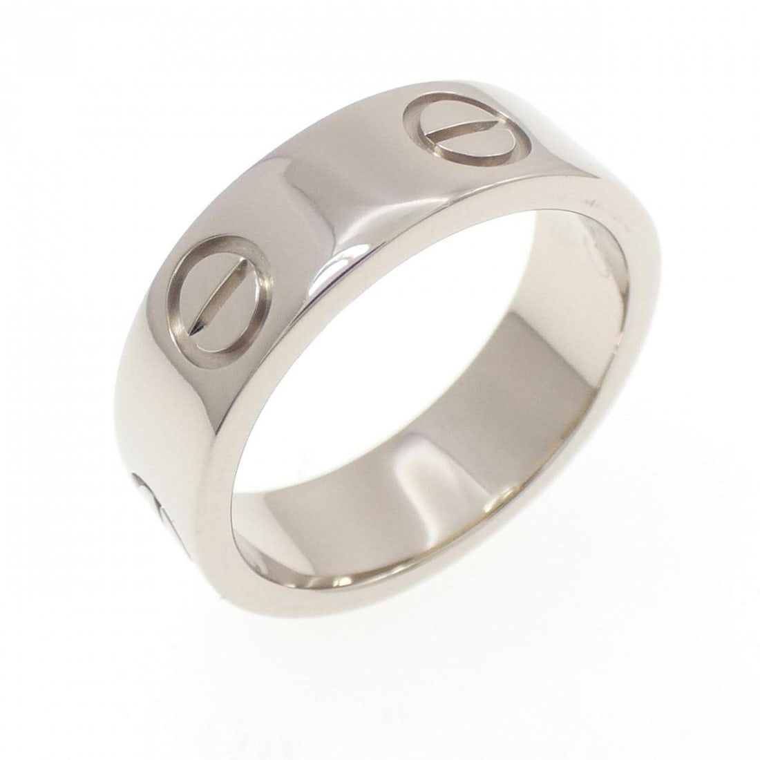 Cartier Love Ring: --- Catalog ---Category: SizeUS Size: 5Brand Size: 49Category: DesignType: Band ringGender: WomenMaterial: White gold (18K)Category: GeneralMPN: B4084700Brand: Cartier--- Item List ---Section: Conditi