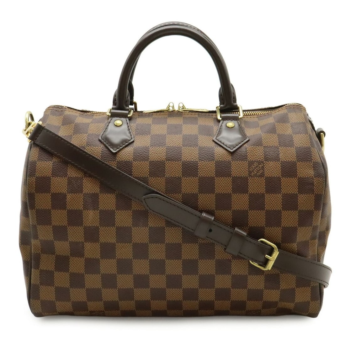 LOUIS VUITTON Damier Speedy Bandoulière 30 Handbag Boston Bag Shoulder N41367 (1 of 10)