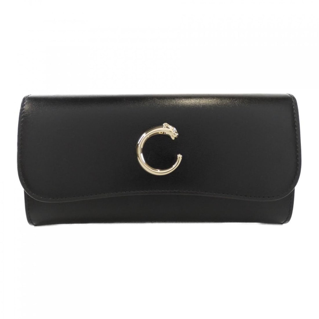 Cartier Panthère de L3002043 Wallet: --- Catalog ---Category: SizeSize (HxWxD): 9cm x 19cm x 3cm / 3.54'' x 7.48'' x 1.18''Category: DesignType: Long wallet (bi-fold)Color: BlackGender: WomenMaterial: Leather Leather/Fur Type: