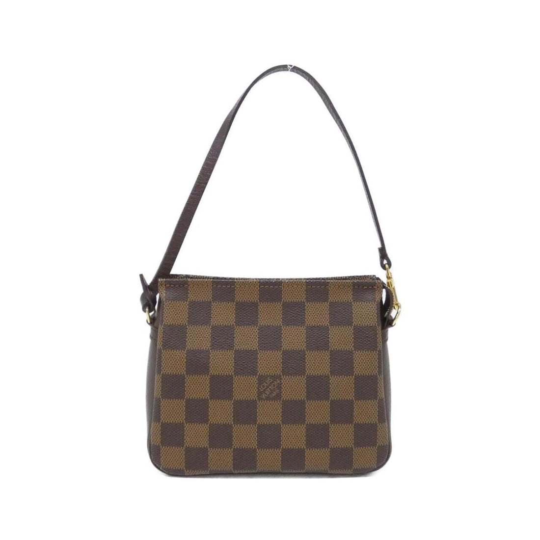 Louis Vuitton Damier Trouse Makeup N51982 Accessory Pouch: --- Catalog ---Category: SizeSize (HxWxD): 14cm x 16cm x 5cm / 5.51'' x 6.29'' x 1.96''Category: DesignType: PouchColor: EbeneGender: WomenMaterial: Coated canvas Hardware Color: GoldCategory:
