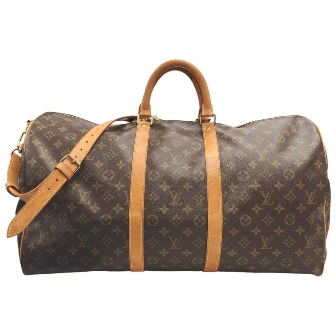LOUIS VUITTON Keepall Bandoulière 55 M41414 TH0944 Monogram Boston Bag Shoulder for Men and Women (1 of 20)