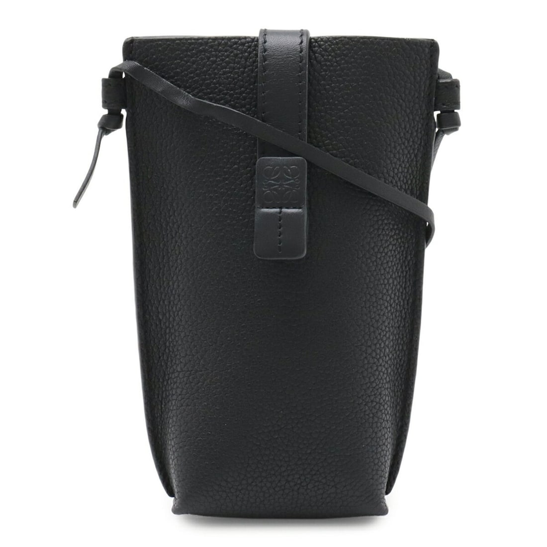 LOEWE Anagram Pocket Pochette Shoulder Bag/Shoulder Pouch, Leather, Black: --- Catalog ---Category: SizeSize (HxWxD): 16.5cm x 11cm x 3.5cm / 6.49'' x 4.33'' x 1.37''Category: DesignType: Pochette, Pouch, Shoulder bagColor: Black, WhiteGender: WomenMaterial: Leather