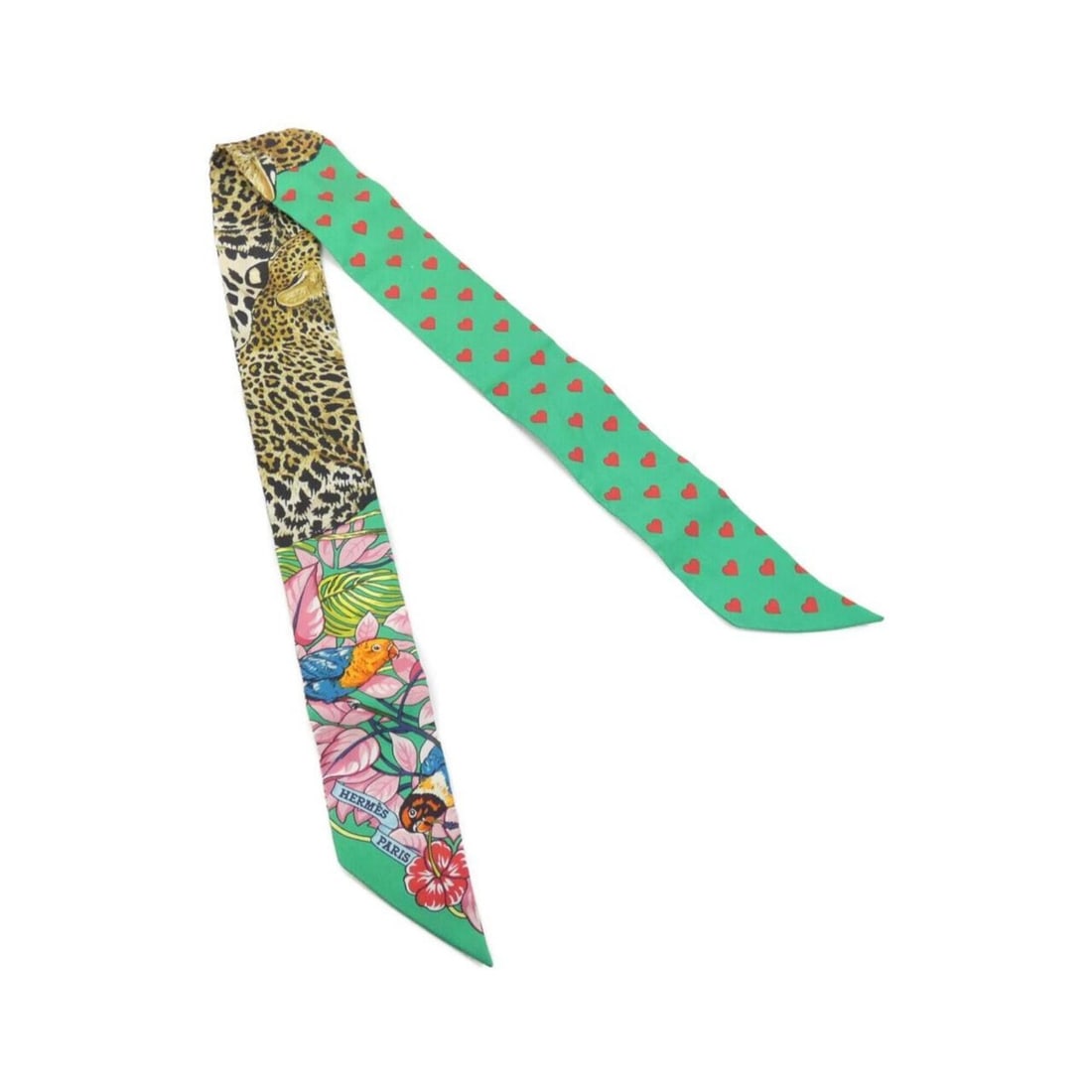 Hermes JUNGLE LOVE Twilly 063513S Scarf Muffler (1 of 20)