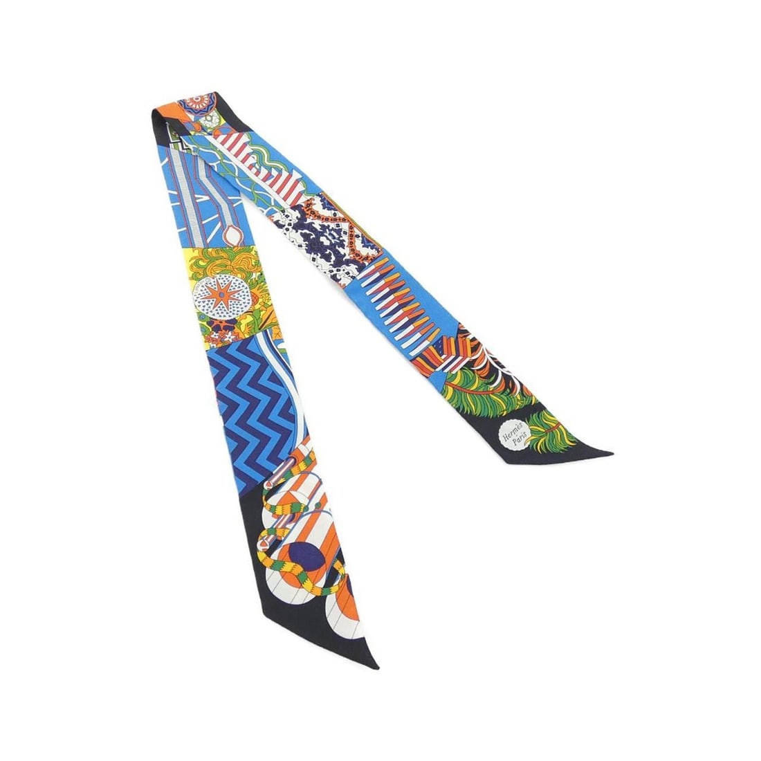 Hermes DE L'OMBRELLE AUX DUELS Twilly 063464S Scarf Muffler (1 of 11)