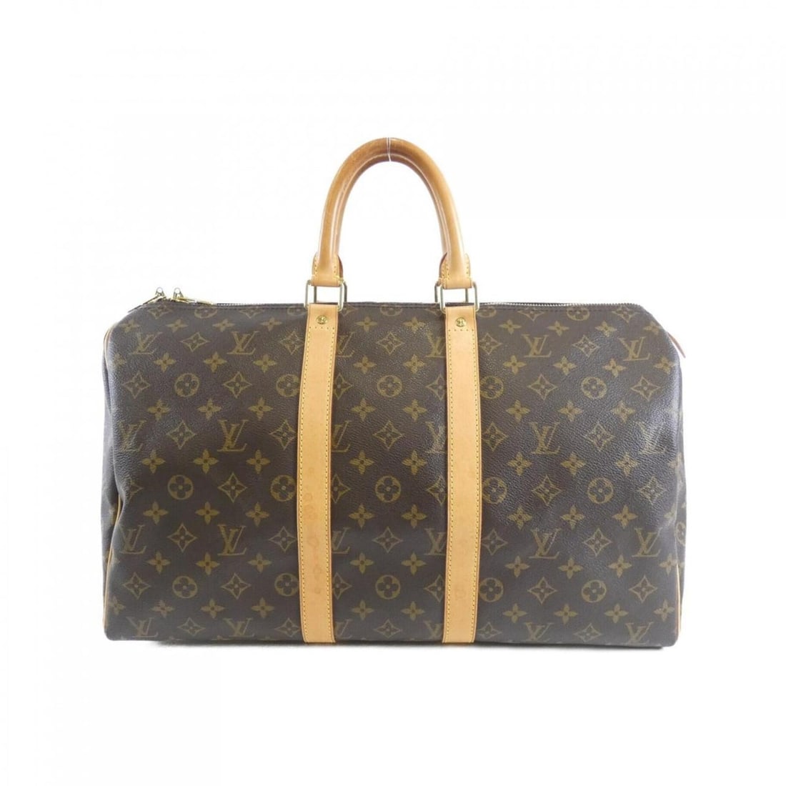 Louis Vuitton Monogram Keepall 45cm M41428 Boston Bag: --- Catalog ---Category: SizeSize (HxWxD): 27cm x 45cm x 20cm / 10.62'' x 17.71'' x 7.87''Category: DesignType: Boston bagColor: MarronGender: Men,WomenMaterial: Coated canvas Hardware Color: