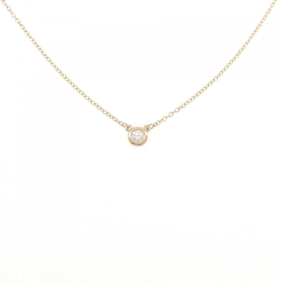 Tiffany & Co. By the Yard Necklace: --- Catalog ---Category: SizePendant Size: 4.5mm / 0.17''Neck Circumference: 41 cm / 16.14''Category: DesignStone: DiamondGender: WomenMaterial: Pink gold (18K)Necklace Type: NecklaceCategory: