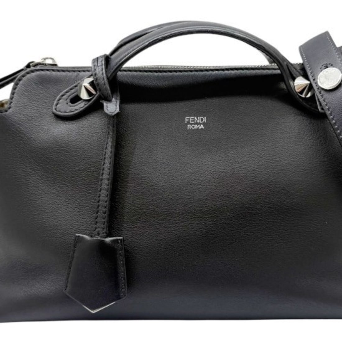 FENDI By The Way Medium Leather Shoulder Bag, Black, 8BL146, for Women: --- Catalog ---Category: SizeSize (HxWxD): 18cm x 28cm x 13cm / 7.08'' x 11.02'' x 5.11''Strap Length: 97cm - 114cm / 38.18'' - 44.88''Handle Length: 18cm / 7.08''Category: DesignType: Shoulder bagCol