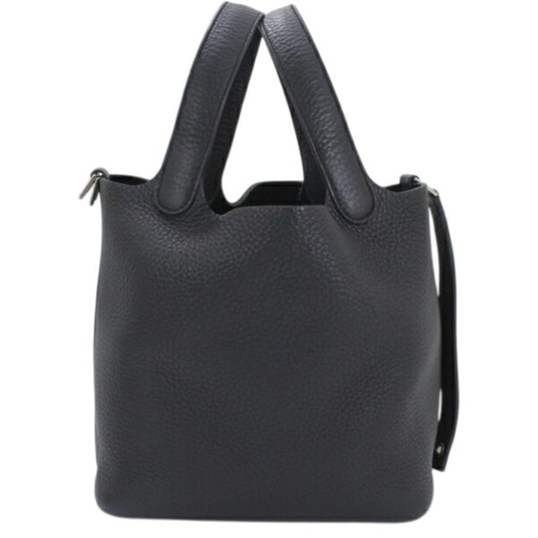 Hermes Picotin Lock PM 18 Handbag, Black, Taurillon Clemence Leather, HERMES Tote Bag, Women's T6165 (1 of 13)