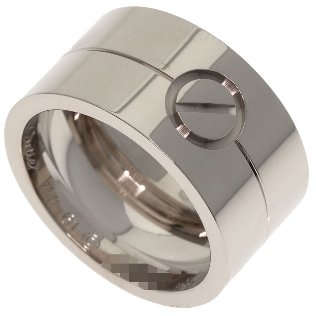 Cartier High Love Ring #61, 18K White Gold, Men's Ring, CARTIER (1 of 17)