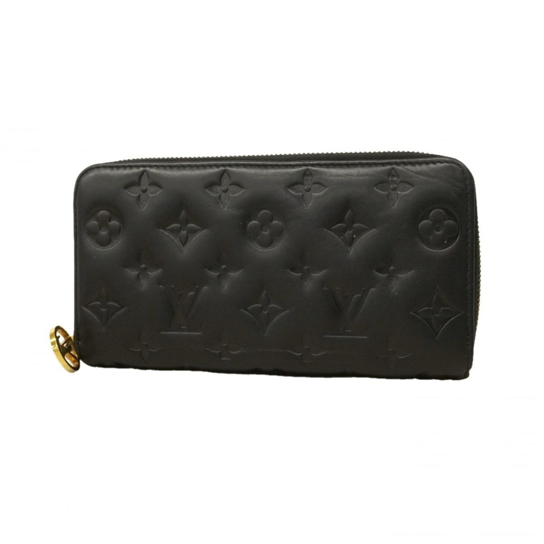 Louis Vuitton Monogram Embossed Coussin Zippy Wallet M81510 Noir (Women's) (1 of 20)