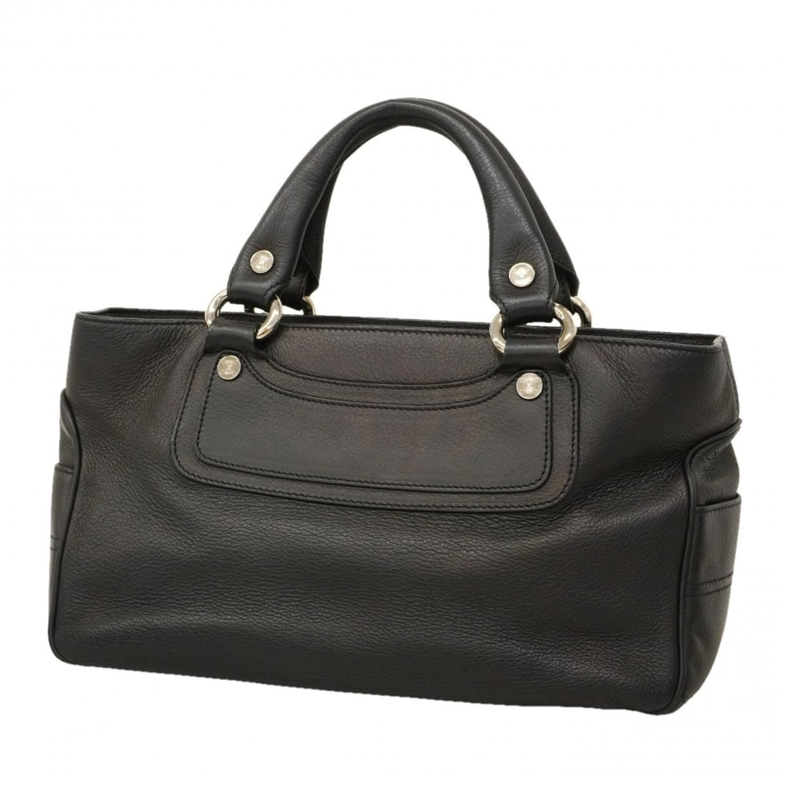 Celine Boogie Bag Leather Handbag, Black, Women's (1 of 17)