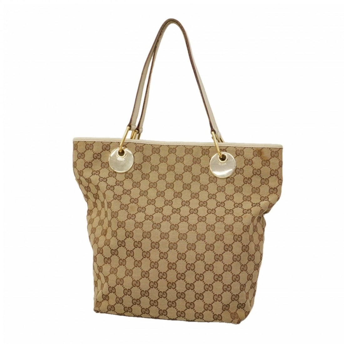 Gucci GG Canvas Tote Bag 120836, Brown Champagne, Women's (1 of 20)