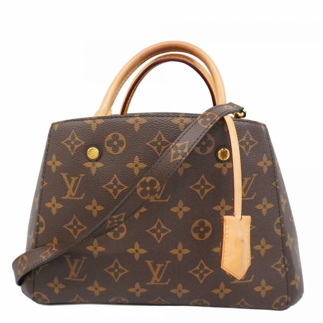 Louis Vuitton Monogram Montaigne BB Handbag M41055 Brown 2-way bag for women (1 of 11)