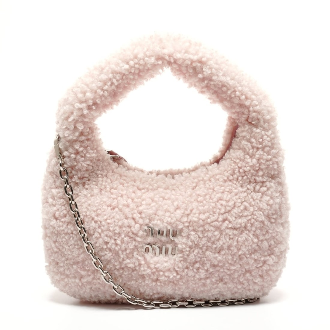 Miu Miu Miu Wonder Shearling Hobo Bag Boa Shoulder Pink: --- Catalog ---Category: SizeHandle Drop: 10.00cm / 3.94''Size (HxWxD): 12cm x 23cm x 10cm / 4.72'' x 9.05'' x 3.93''Strap Length: 116cm / 45.66''Category: DesignType: Shoulder bagColor: PinkGender: W