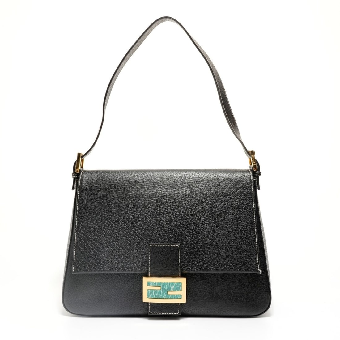 Fendi Mamma Bucket Leather Shoulder Bag, Black (1 of 17)