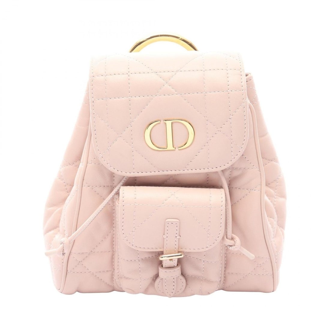 Christian Dior Dior CARO Small Macro Cannage Backpack/Handbag, Leather, Women's, Pink (1 of 5)