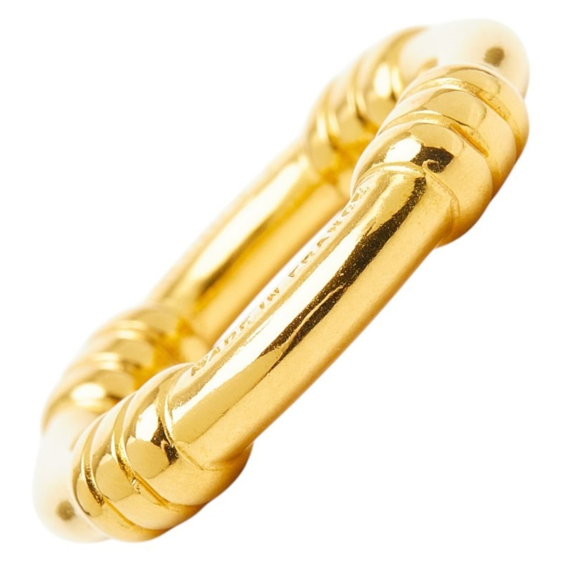 Hermes Boué Scarf Muffler Ring Gold Plated Women's HERMES: --- Catalog ---Category: DesignType: Scarf ringColor: GoldGender: WomenCategory: GeneralBrand: HermesCategory: Physical PropertiesSize (HxWxD): 5.80mm x 3.23cm / 0.22'' x 1.27''--- Item List ---Sectio