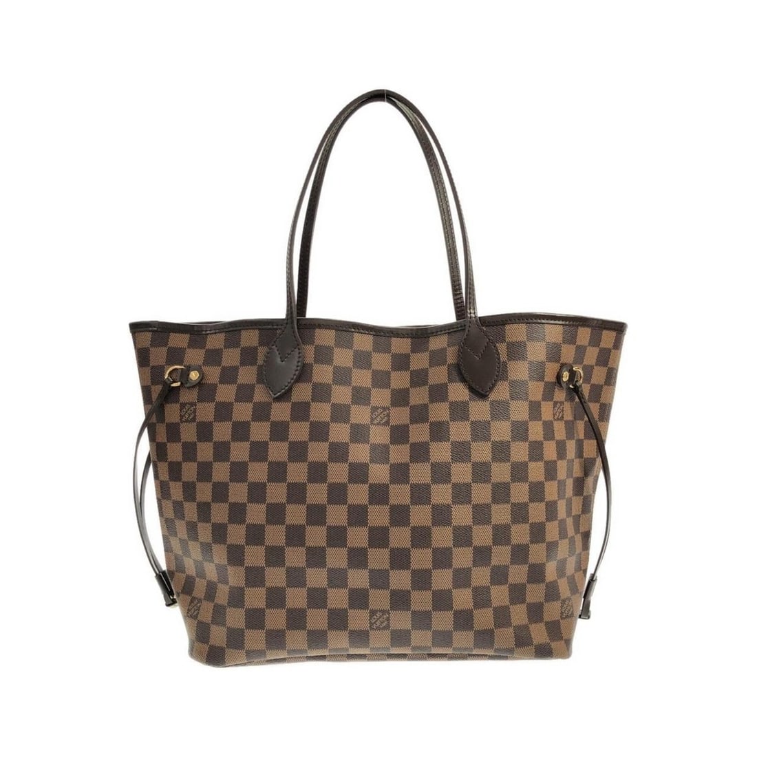 Louis Vuitton Damier Neverfull MM N51105 Handbag: --- Catalog ---Category: SizeSize (HxWxD): 29cm x 44cm x 16cm / 11.41'' x 17.32'' x 6.29''Category: DesignType: HandbagColor: EbeneGender: WomenMaterial: Coated canvas Hardware Color: GoldCategory: