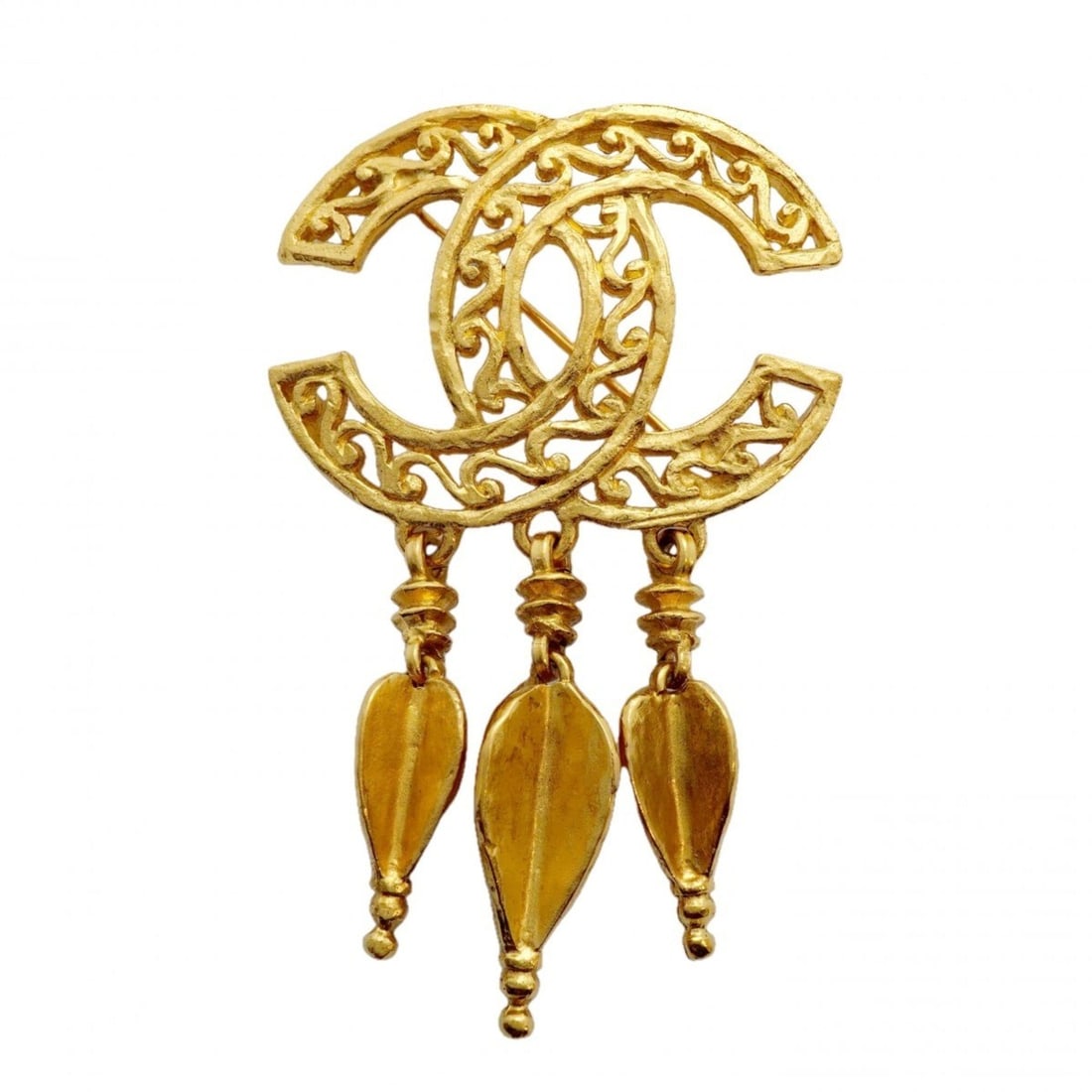 Chanel Brooch, Coco Mark, Swing, GP Plated Gold, Women's: --- Catalog ---Category: SizeSize (HxWxD): 7.37cm x 4.57cm / 2.9'' x 1.79''Category: DesignType: BroochColor: GoldGender: WomenMaterial: Gold platingCategory: GeneralBrand: Chanel--- Item List ---Sect