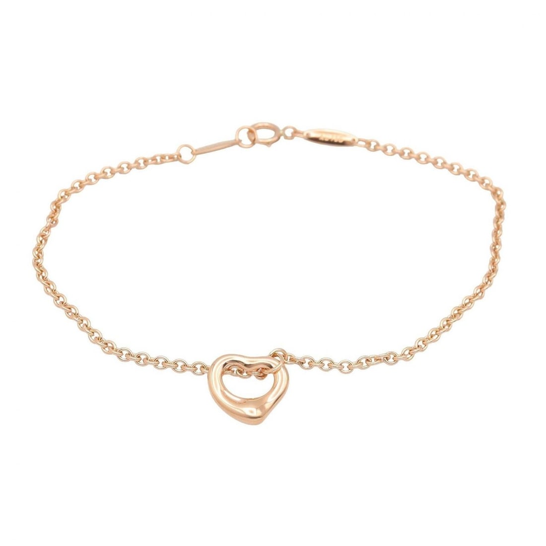 Tiffany & Co. Open Heart Bracelet, 18K Pink Gold (PG), Women's Tone (1 of 6)
