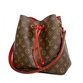 Louis Vuitton Monogram NeoNoe MM Shoulder Bag M44021 Brown Coquelicot (Women's)