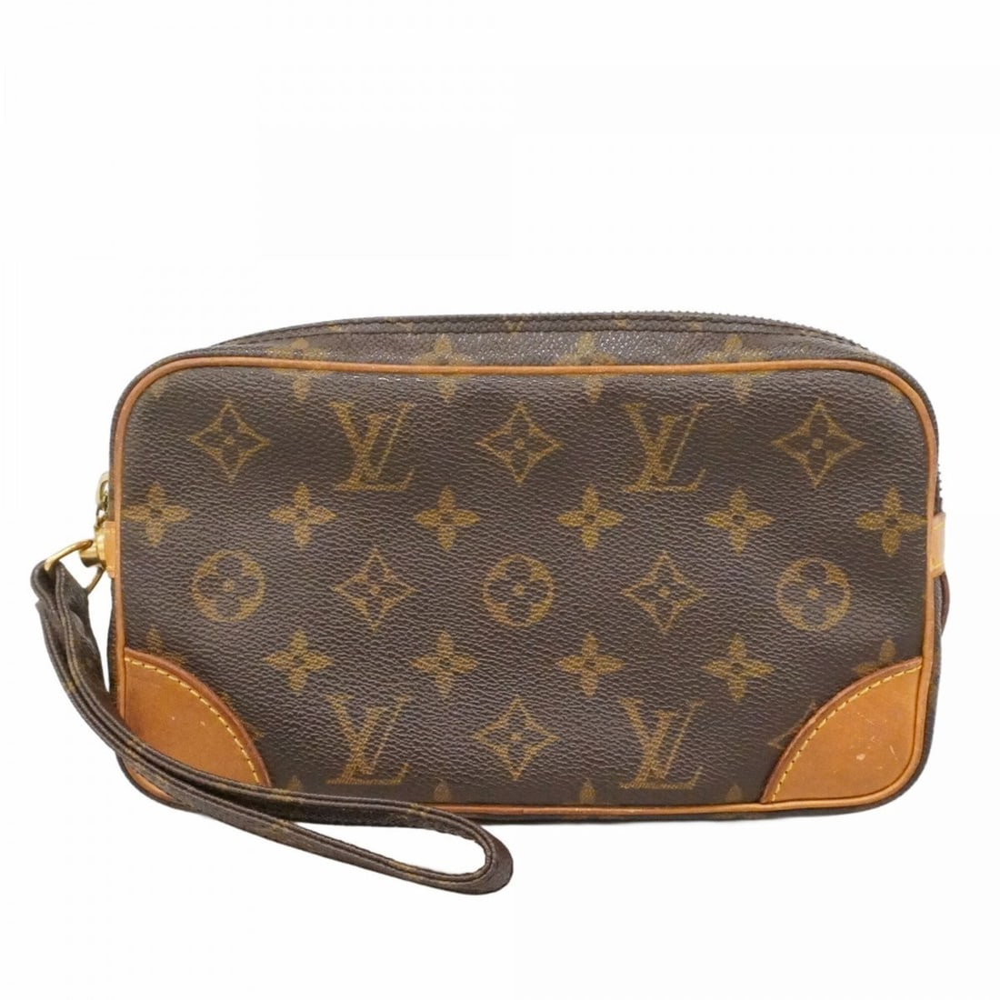 Louis Vuitton Monogram Marly Dragonne PM Clutch Bag M51827 Brown Men's (1 of 10)