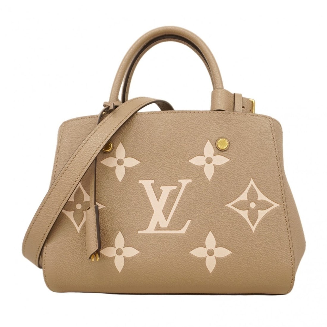 Louis Vuitton Monogram Empreinte Bicolor Montaigne BB Handbag M45489 Tourtrell Crème 2-way bag for (1 of 10)