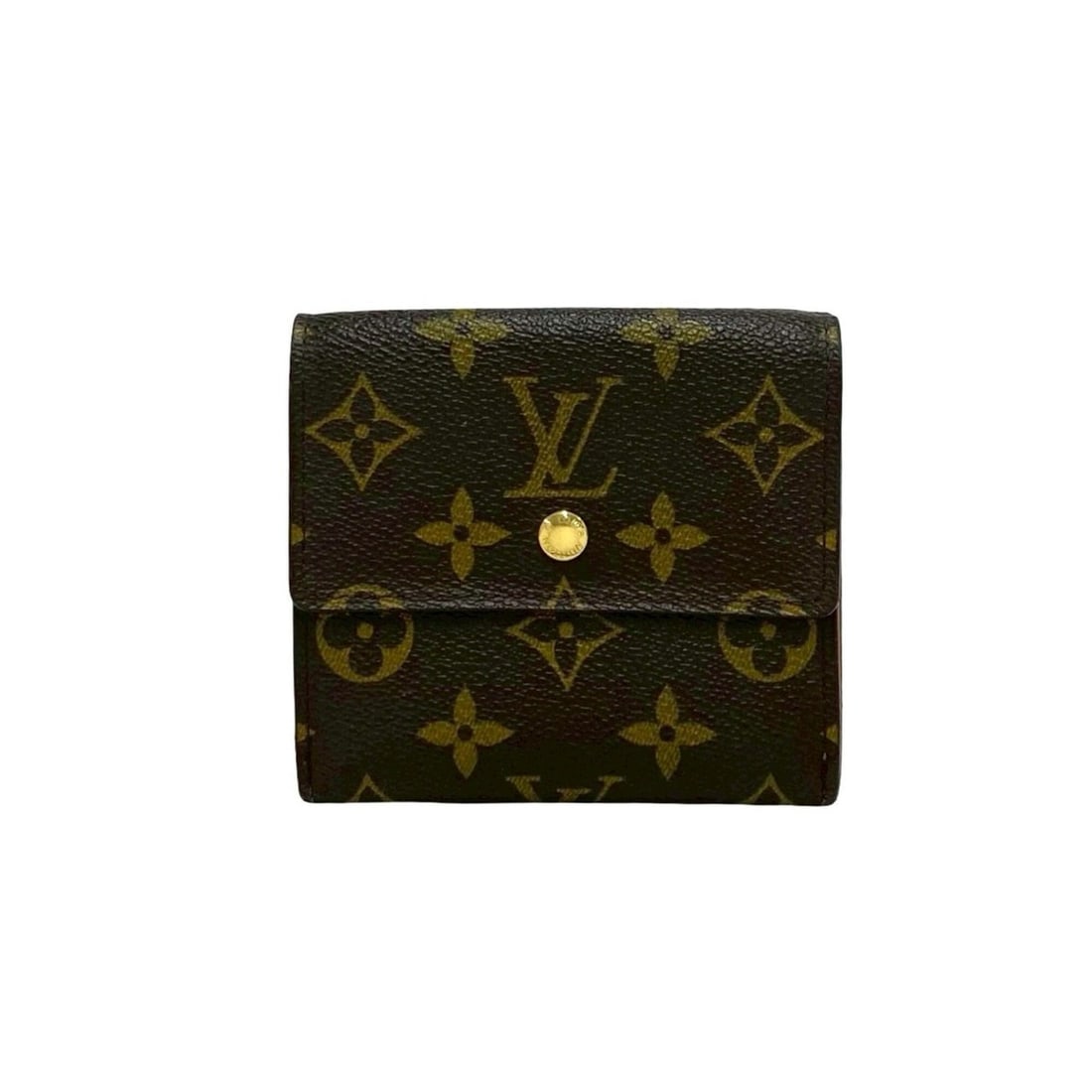 LOUIS VUITTON Louis Vuitton Portemonnaie Billet Carte Credit Monogram Leather Tri-fold Wallet Brown (1 of 9)