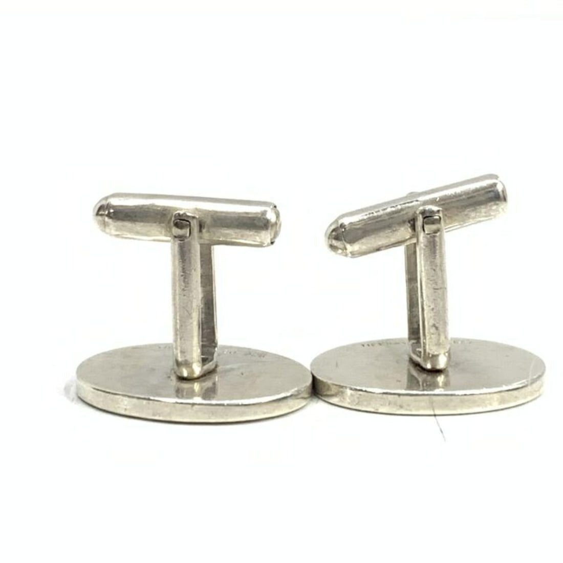 Tiffany Silver Button Cufflinks - 4