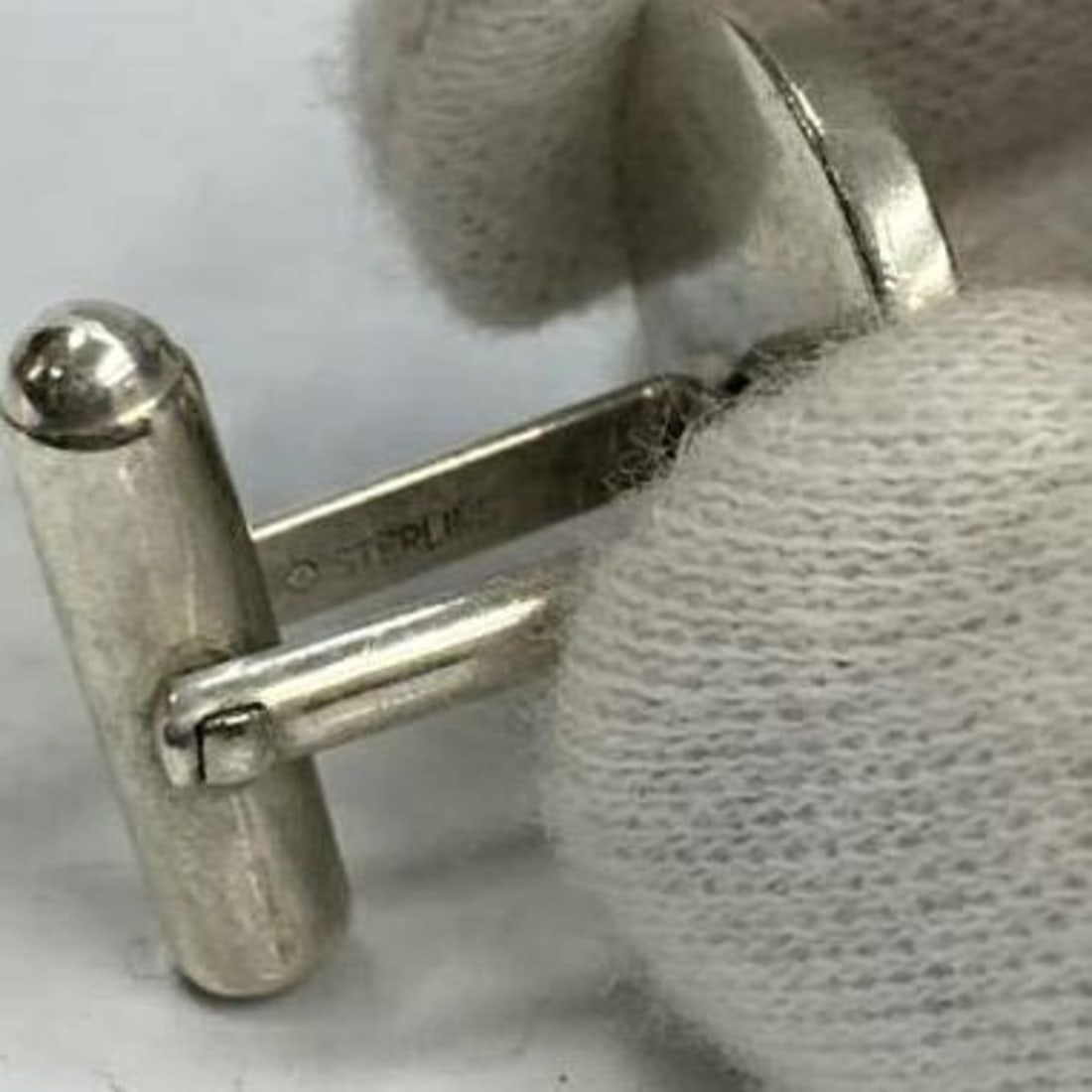 Tiffany Silver Button Cufflinks - 5