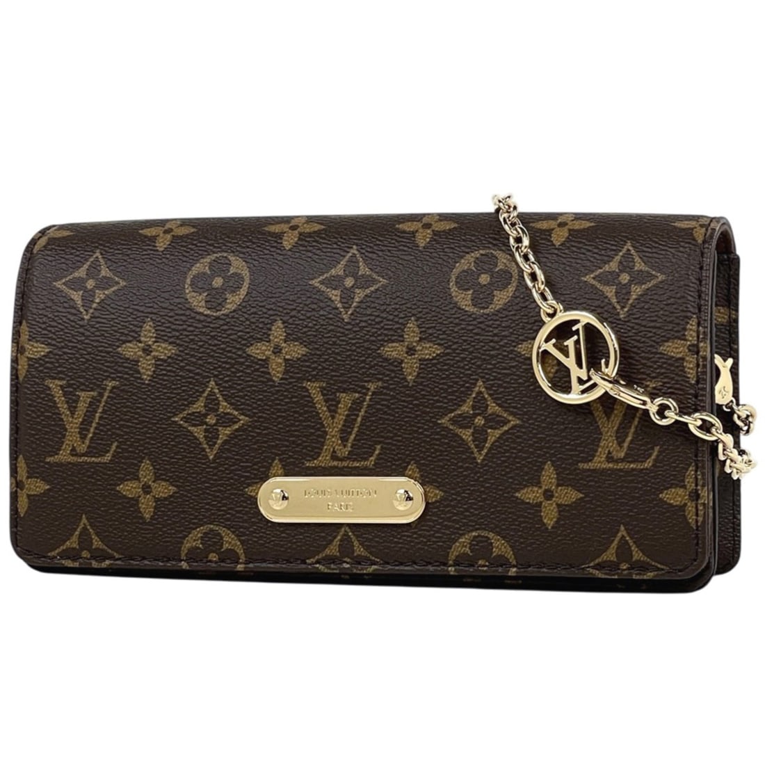 Louis Vuitton M82509 Wallet on Chain Lily 2-Way Shoulder Bag/Handbag, Monogram Brown, Women's (1 of 11)