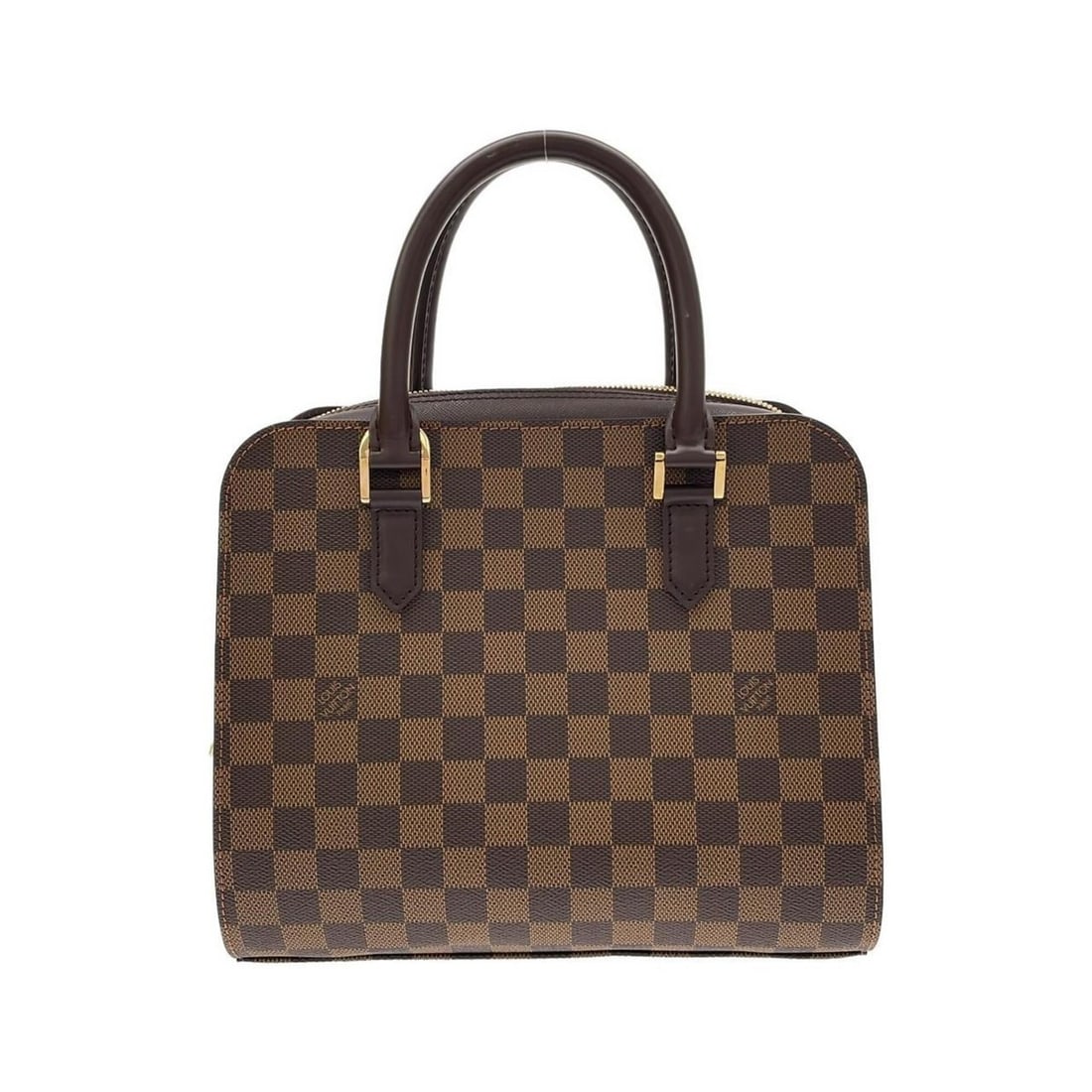 Louis Vuitton Damier Triana N51155 Handbag: --- Catalog ---Category: SizeSize (HxWxD): 23cm x 26cm x 10cm / 9.05'' x 10.23'' x 3.93''Category: DesignType: HandbagColor: Damier Canvas, EbeneGender: WomenMaterial: Coated canvas Category: