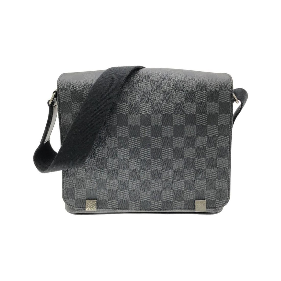 Louis Vuitton Damier Graphite District PM N41028 Shoulder Bag: --- Catalog ---Category: SizeSize (HxWxD): 21cm x 25cm x 7cm / 8.26'' x 9.84'' x 2.75''Category: DesignType: Shoulder bagColor: Damier Graphite, GraphiteGender: WomenMaterial: Damier Graphite