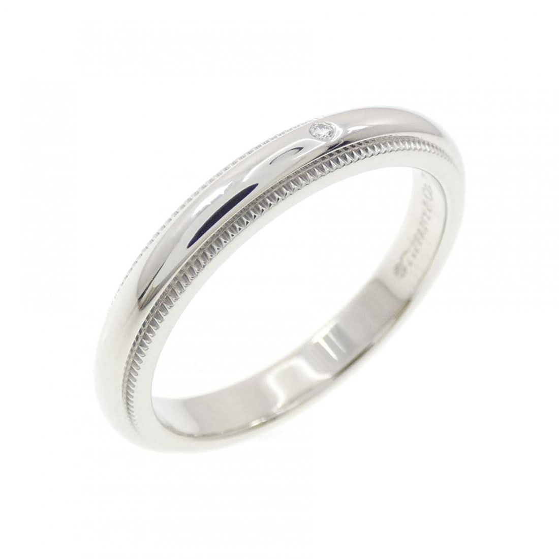Tiffany & Co. Milgrain Ring: --- Catalog ---Category: SizeJP Size: 12US Size: 6.5Category: DesignType: Band ringGender: WomenMaterial: Platinum 950Category: GeneralBrand: Tiffany--- Item List ---Section: ConditionRanking: Rank