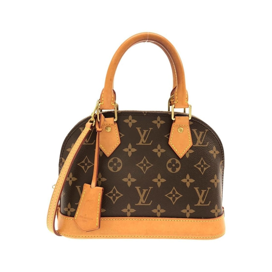 Louis Vuitton Monogram Alma BB M53152 Handbag: --- Catalog ---Category: SizeSize (HxWxD): 17cm x 23.5cm x 11.5cm / 6.69'' x 9.25'' x 4.52''Category: DesignType: HandbagColor: Marron, MonogramGender: WomenMaterial: Monogram Category: GeneralMPN: