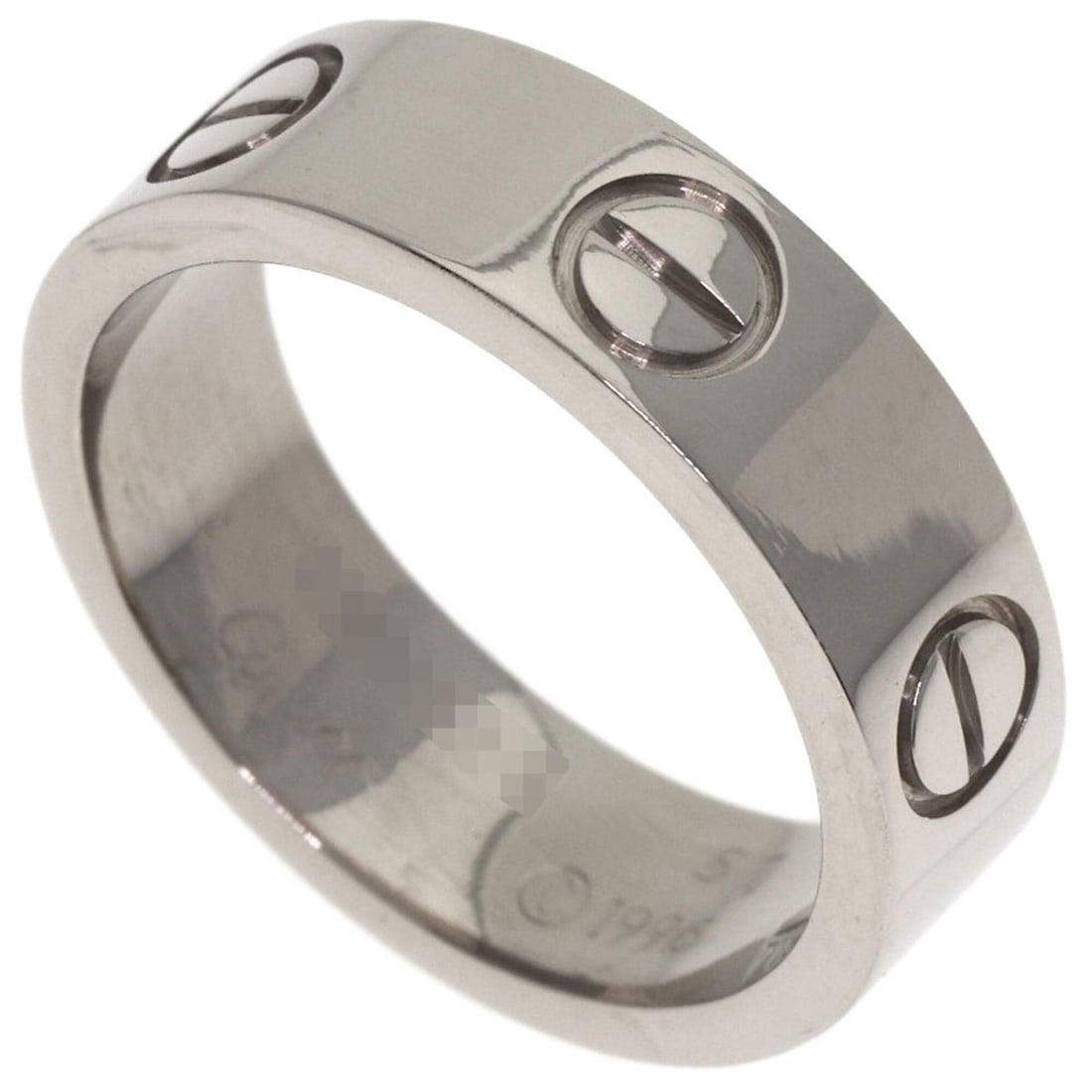 Cartier Love Ring #51, 18K White Gold, Women's Ring, CARTIER (1 of 15)