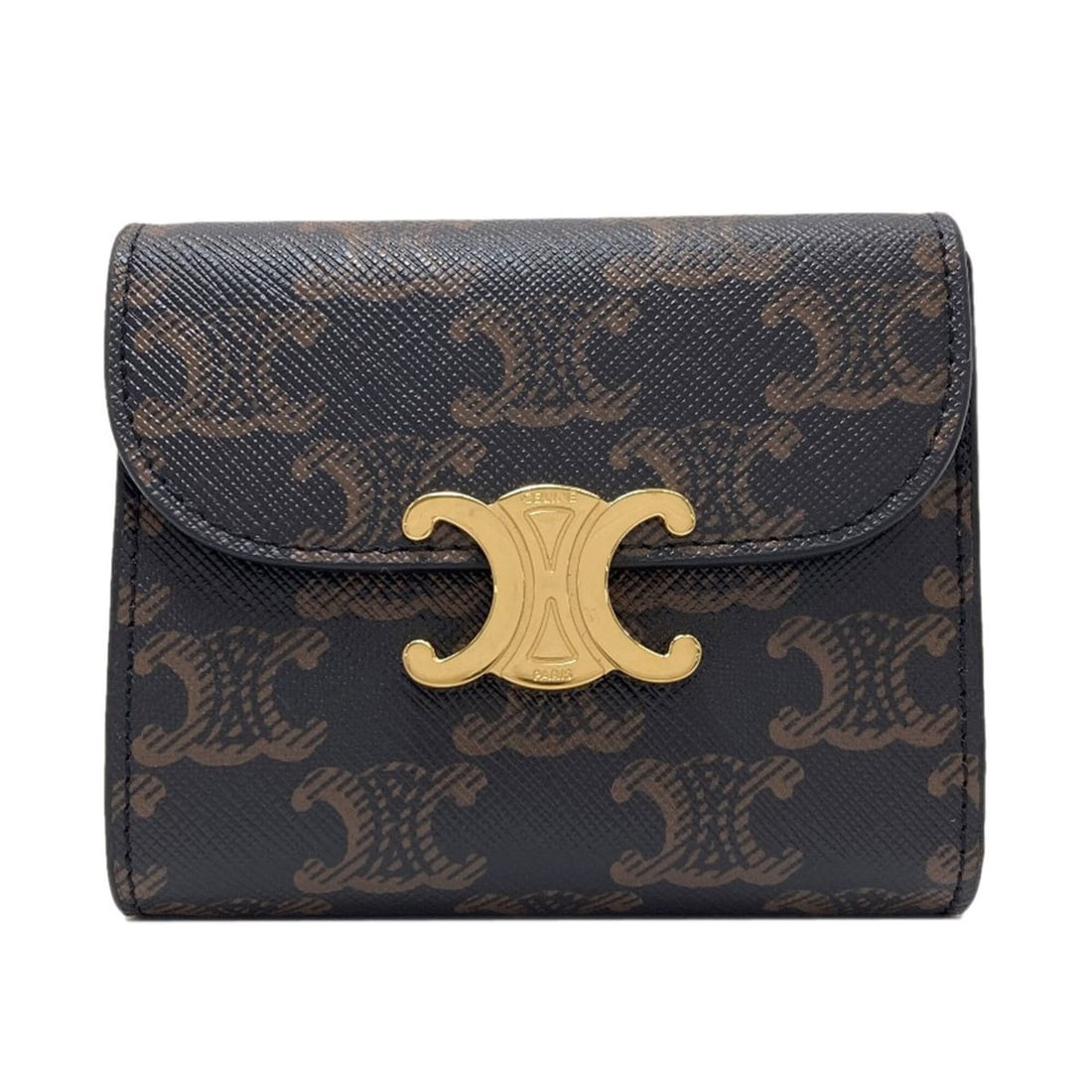 Celine Triomphe Bi-fold Leather Wallet for Women (1 of 20)