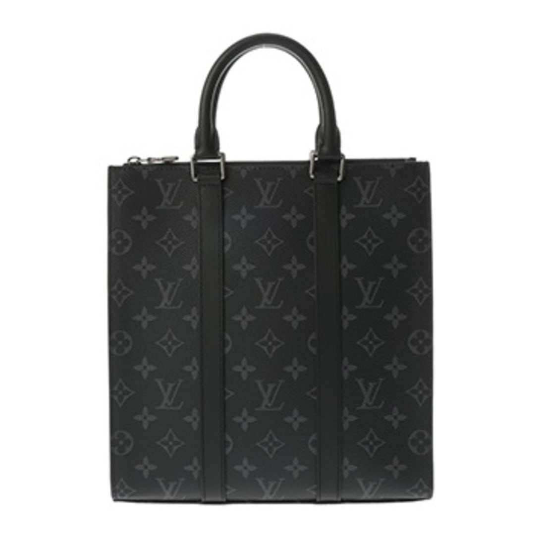 LOUIS VUITTON Louis Vuitton Monogram Eclipse Sac Plat Cross Black Gray M46098 Men's Canvas Handbag A (1 of 11)
