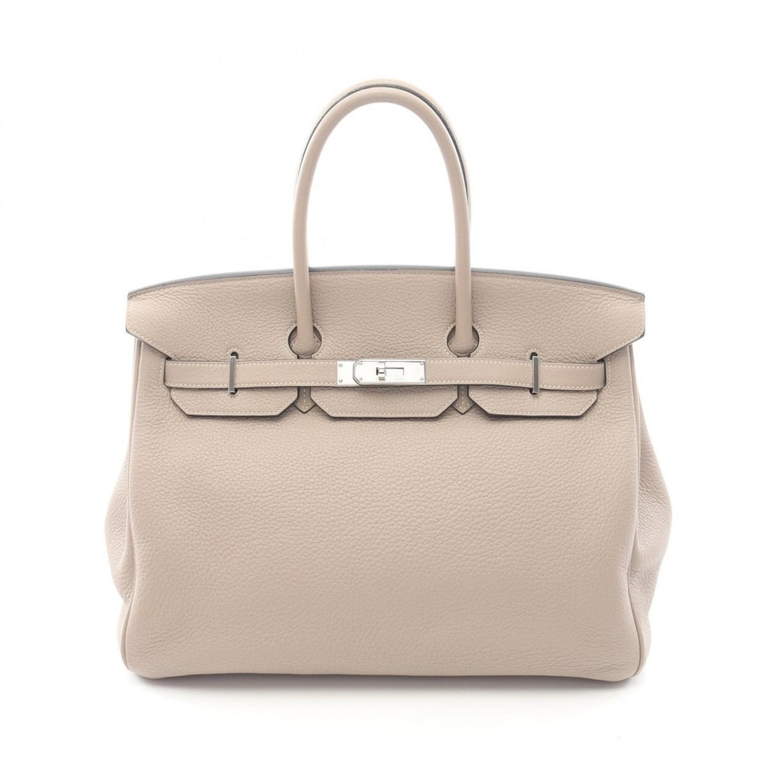 Hermes Birkin 35 Handbag, Leather, Taurillon Clemence Women's, Beige (1 of 13)