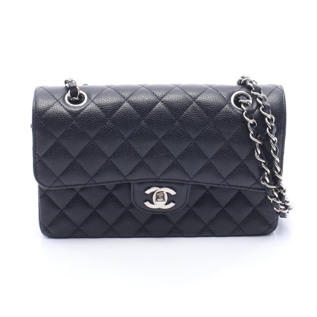 Chanel Matelassé Double Flap Shoulder Bag/Handbag, Caviar Leather (Grained Calfskin), Women's, (1 of 9)