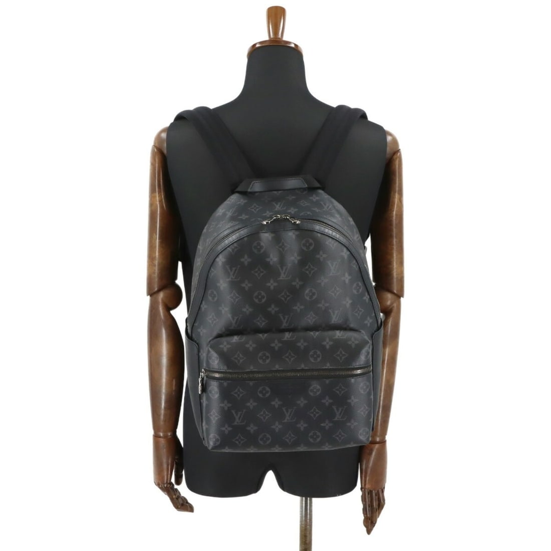 Louis Vuitton Monogram Eclipse Discovery Backpack PM (Black, M22558, RFID) - 10