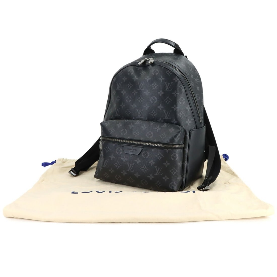Louis Vuitton Monogram Eclipse Discovery Backpack PM (Black, M22558, RFID) - 2