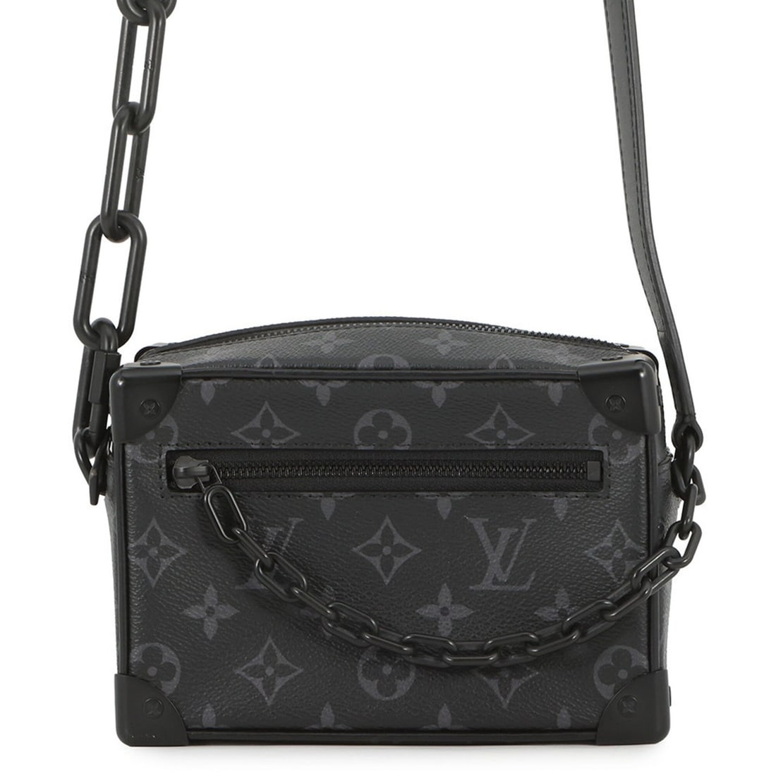 Louis Vuitton Shoulder Bag Monogram Eclipse Mini Soft Trunk M44735 Handbag Black Men's LOUIS VUITTON (1 of 18)