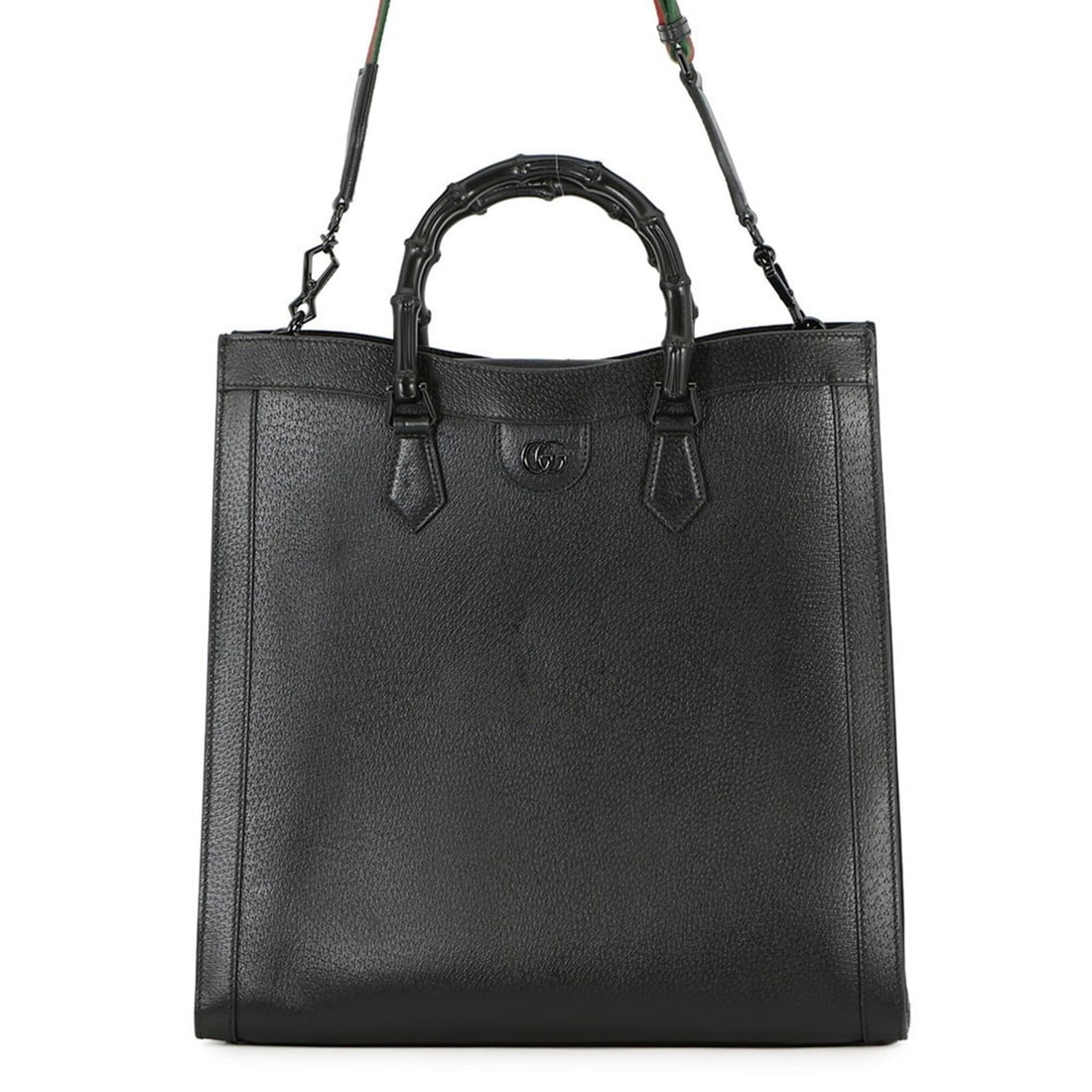 Gucci Diana Bamboo Large Tote Bag 703218 GUCCI 2-way Black Handbag: --- Catalog ---Category: SizeSize (HxWxD): 36cm x 37.5cm x 14cm / 14.17'' x 14.76'' x 5.51''Category: DesignType: Handbag, Tote bagColor: BlackGender: Women,MenMaterial: Leather Category: GeneralMPN: