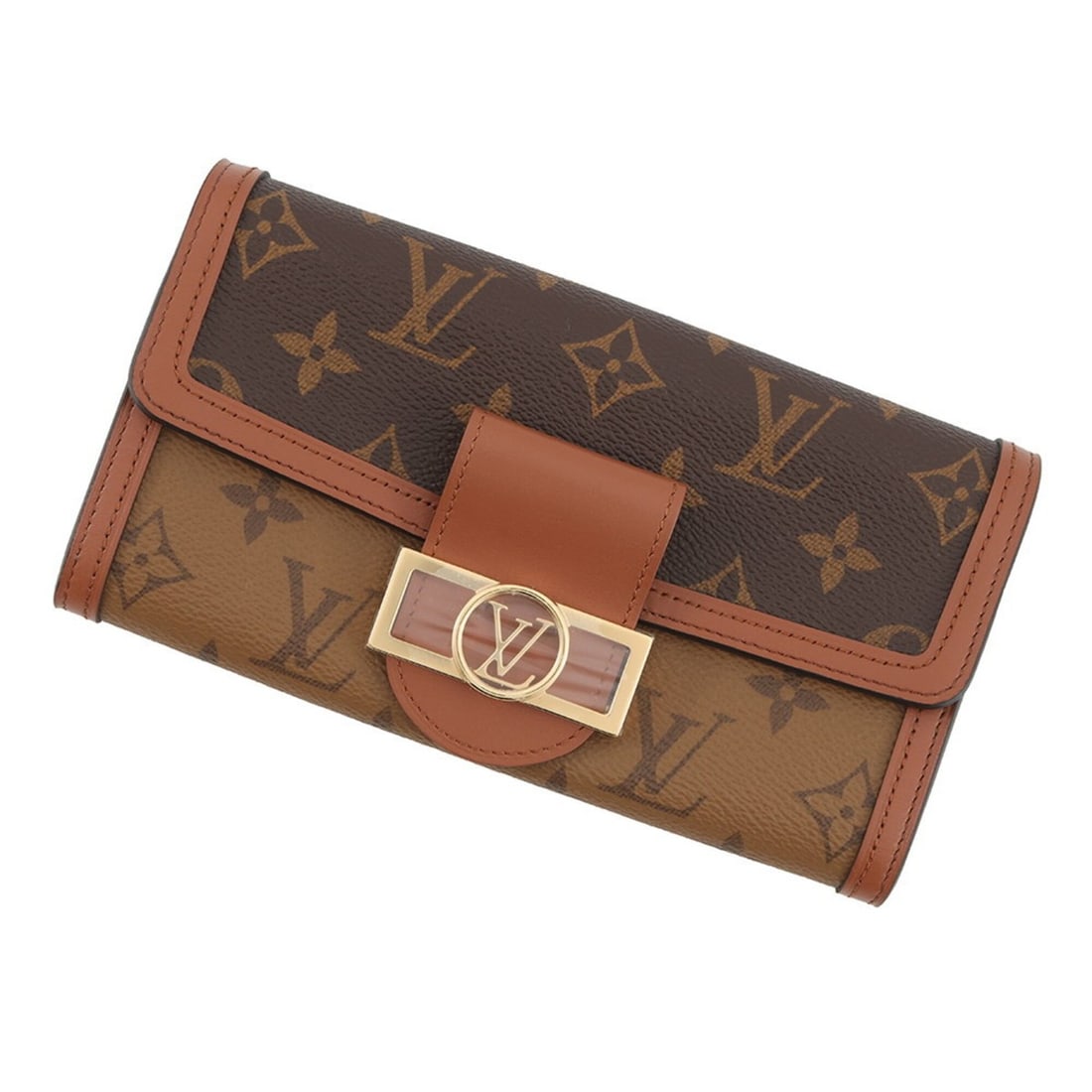 Louis Vuitton Monogram Reverse Portefeuille Sarah Dauphine Long Wallet M46645 LOUIS VUITTON Women's (1 of 15)