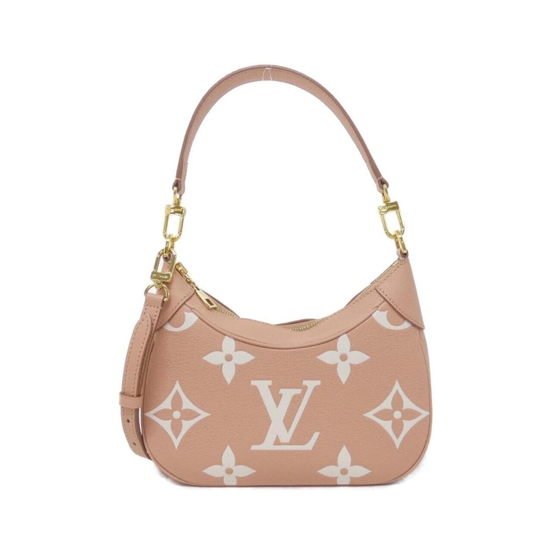 Louis Vuitton Bicolor Monogram Empreinte Bagatelle M46301 Shoulder Bag: --- Catalog ---Category: SizeSize (HxWxD): 18cm x 24cm x 7cm / 7.08'' x 9.44'' x 2.75''Category: DesignType: Shoulder bagColor: Cream, PinkGender: WomenMaterial: Leather Hardware Color: