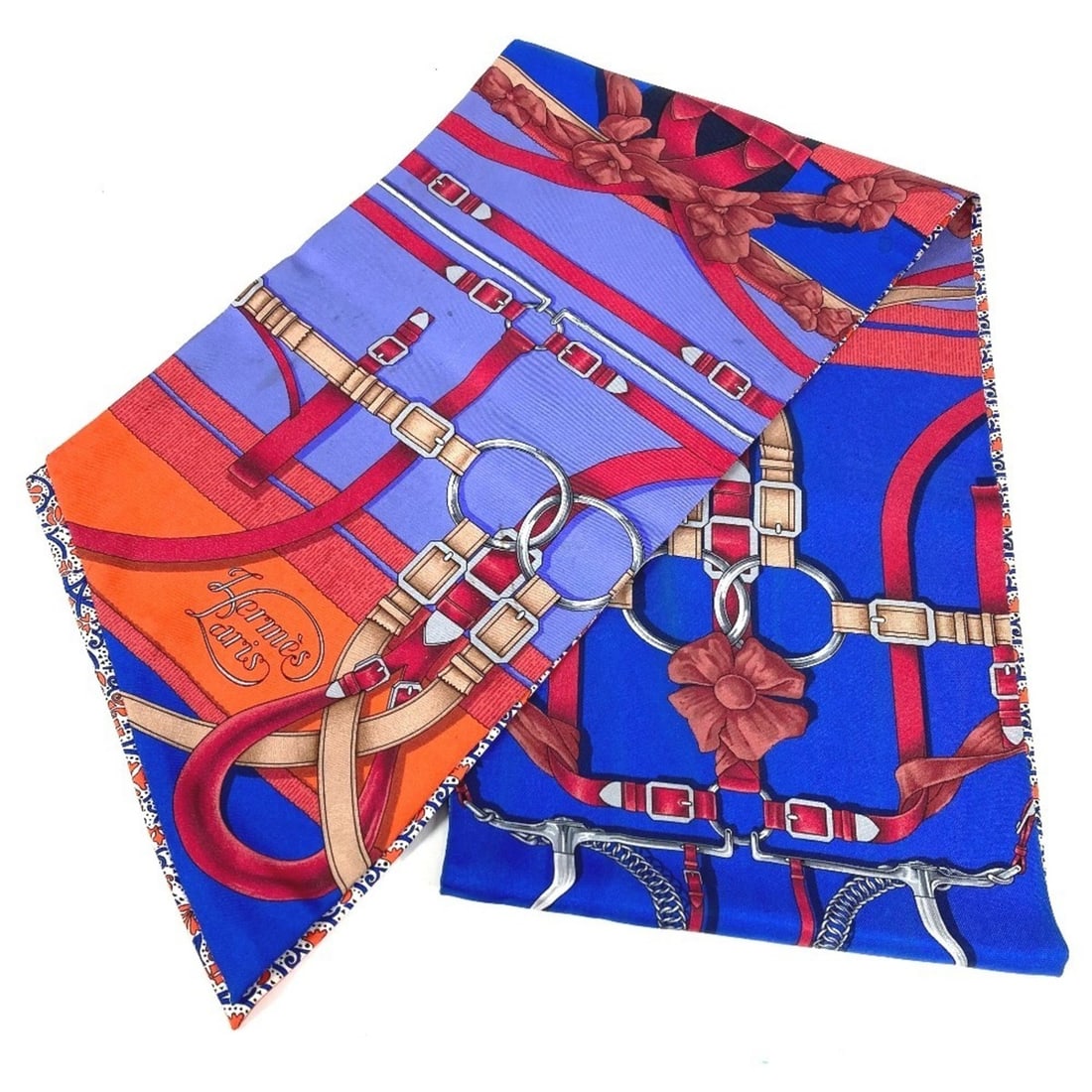 HERMES Maxi Twilly Scarf/Stole/Muffler, Silk, Women's, Orange: --- Catalog ---Category: SizeSize (LxW): 1.48m x 19cm / 58.26'' x 7.48''Category: DesignType: StoleColor: Orange, PurpleGender: WomenMaterial: Silk Category: GeneralLine: TwillyBrand: HermesCountry