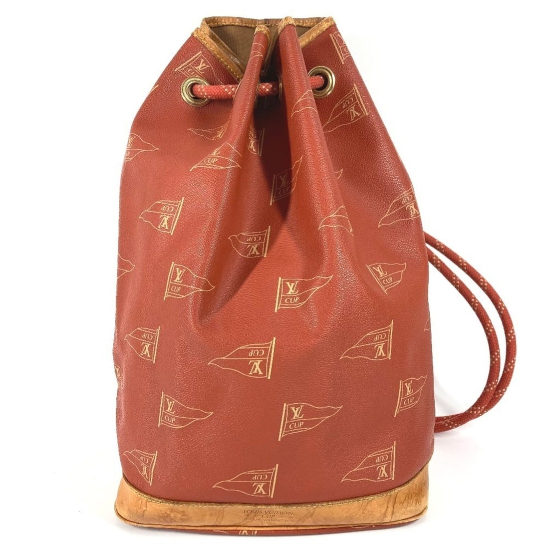 LOUIS VUITTON M80026 Louis Vuitton Cup 95 LVCUP Saint-Tropez Shoulder Bag Drawstring Leather Canvas: --- Catalog ---Category: SizeSize (HxWxD): 43cm x 27cm x 17cm / 16.92'' x 10.62'' x 6.69''Category: DesignType: Shoulder bagColor: OrangeGender: Men,WomenMaterial: Leather , Canvas Category: