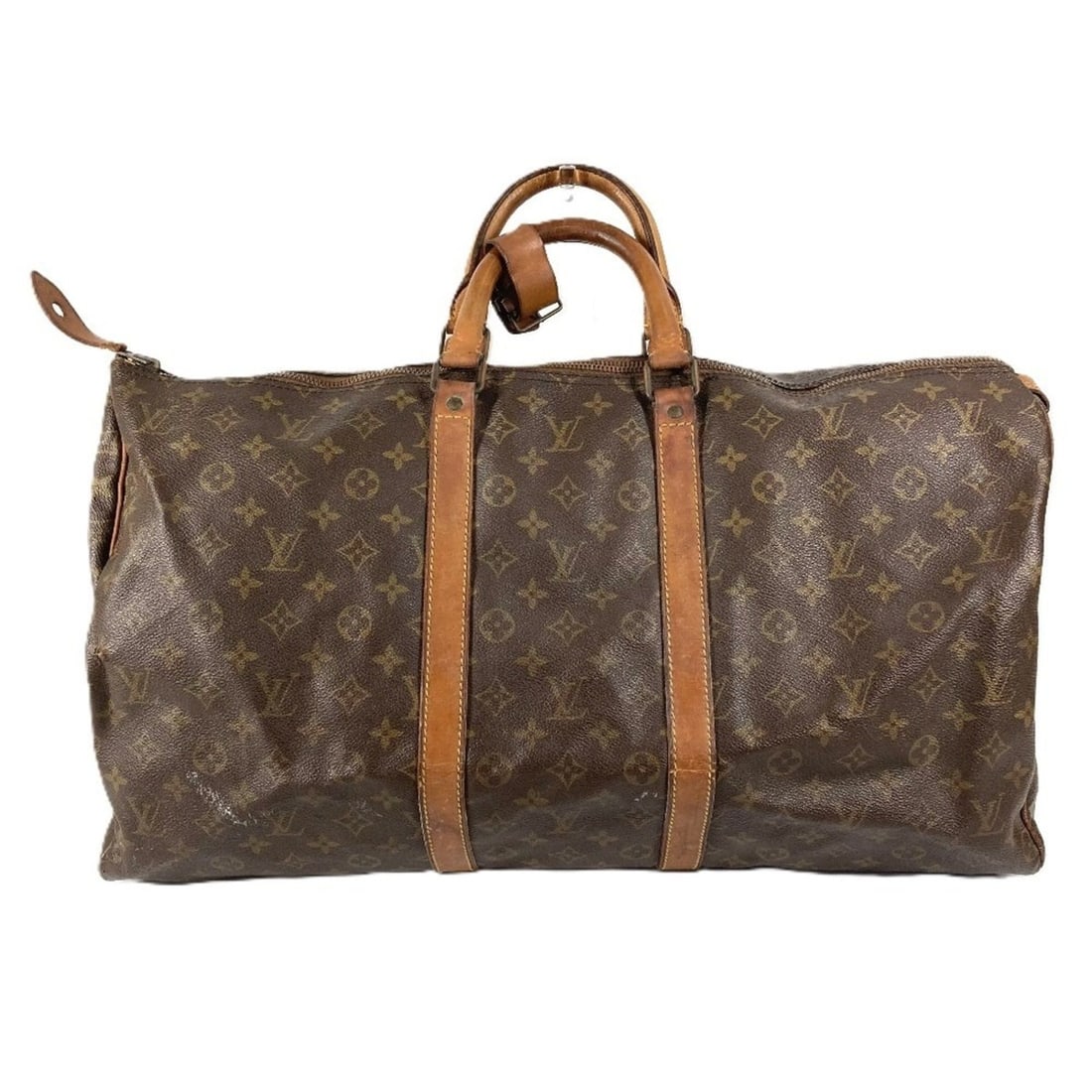 LOUIS VUITTON M41424 Monogram Keepall 55 (Old Model) Handbag, Travel Bag, Boston Canvas, Brown.: --- Catalog ---Category: SizeSize (HxWxD): 29cm x 55.5cm x 23cm / 11.41'' x 21.85'' x 9.05''Category: DesignType: Boston bag, HandbagColor: BrownGender: Men,WomenMaterial: Monogram , Canvas Category: