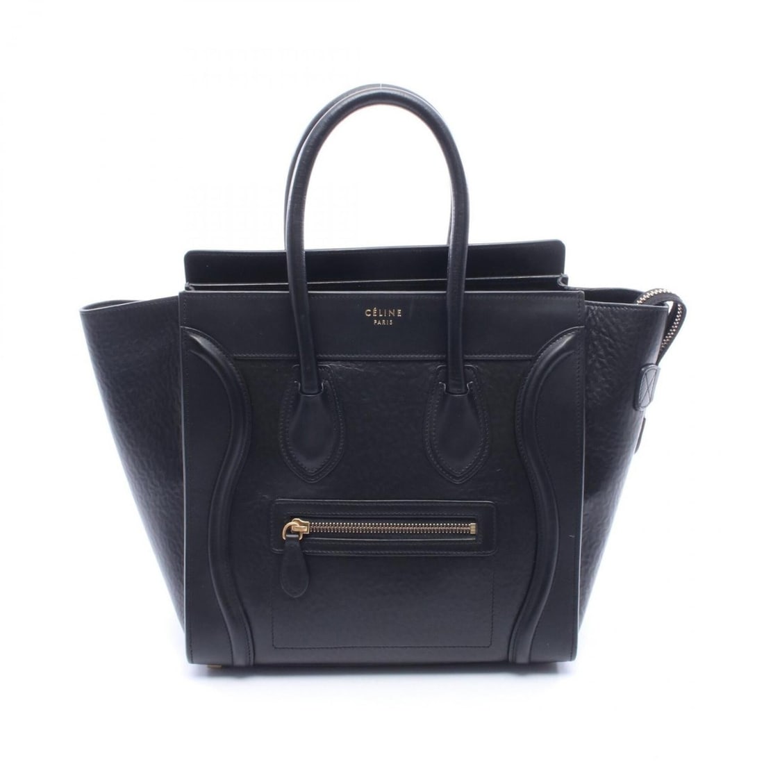 Celine Luggage Micro Shopper Tote Bag Handbag Leather Women's Black 167793 (1 of 12)